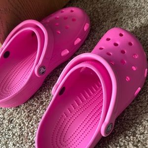 pink crocs